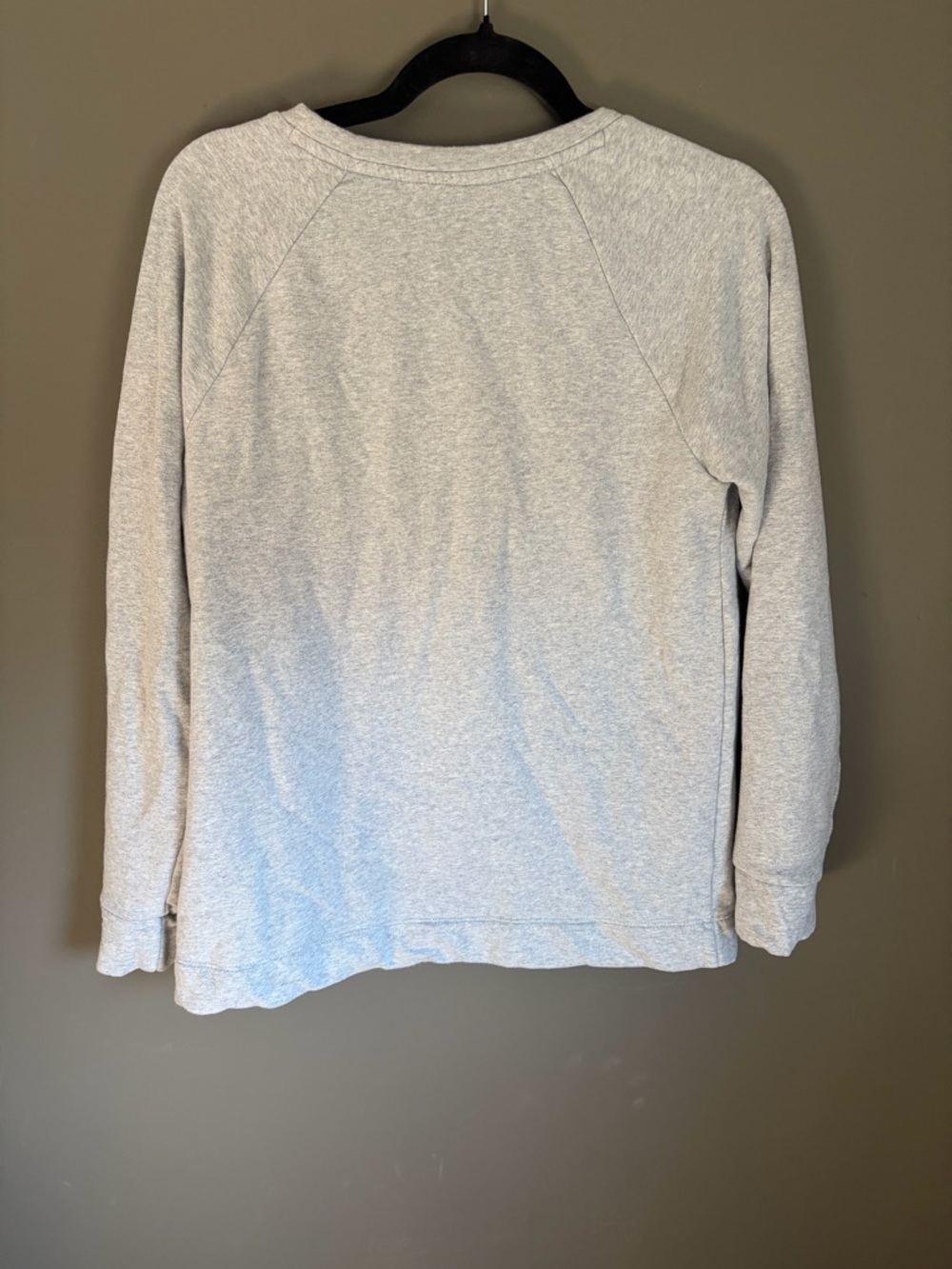 LOFT Light Gray Crewneck Sweatshirt with Rhinestone Accents - Picture 2 of 5